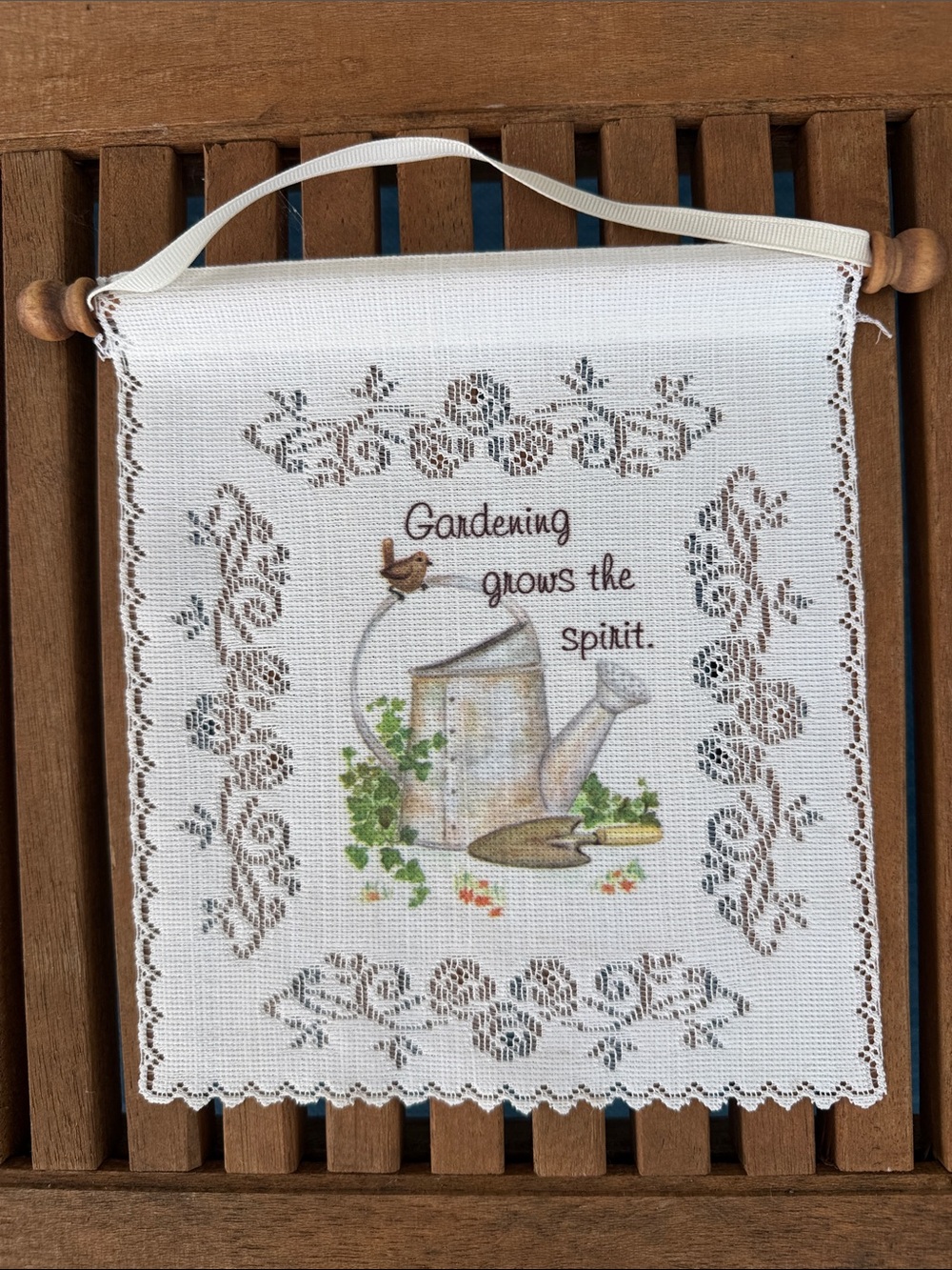 Gardening Grows the Spirit Decorative Wall Hanging